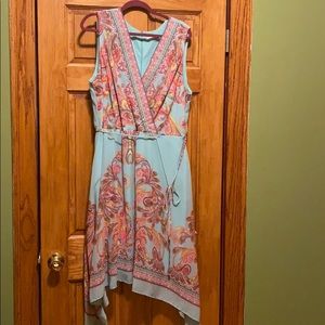 Light blue with design dress